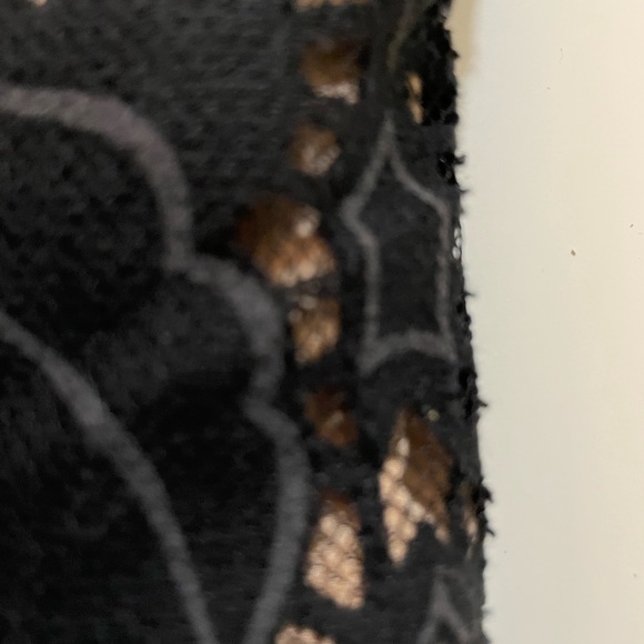 BCBG MAXAZRIA  Chrystal women’s black & beige lazer cut sleeveless dress size 12 - Picture 12 of 15